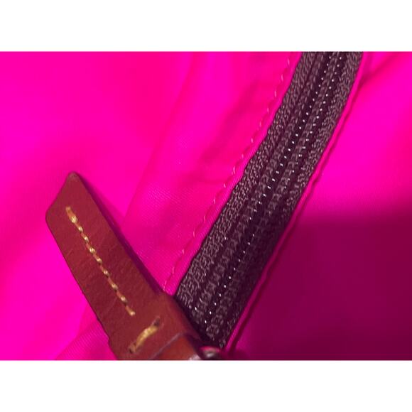 Dooney & Bourke Authenticated Victoria Handbag Olive Green pink Nylon Bag - Picture 13 of 13